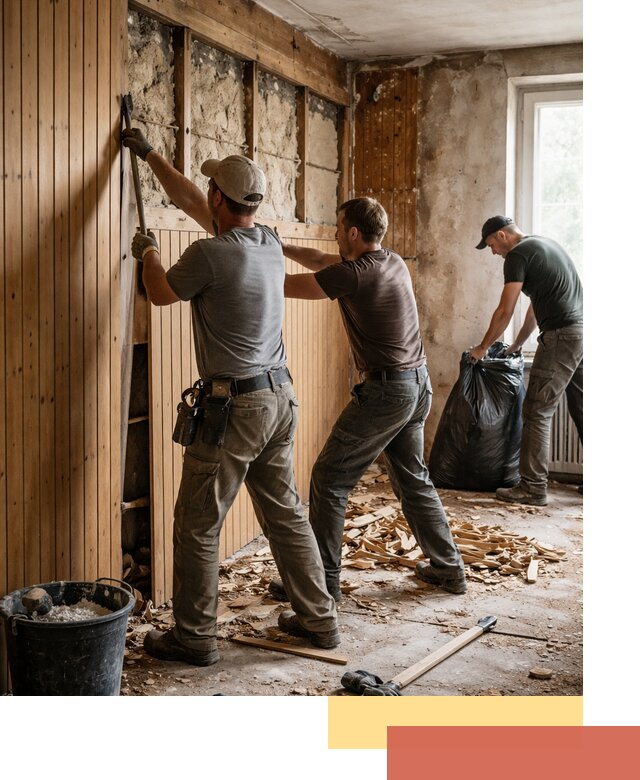 Демонтаж вагонки и вывоз материалов в Улан-Удэ