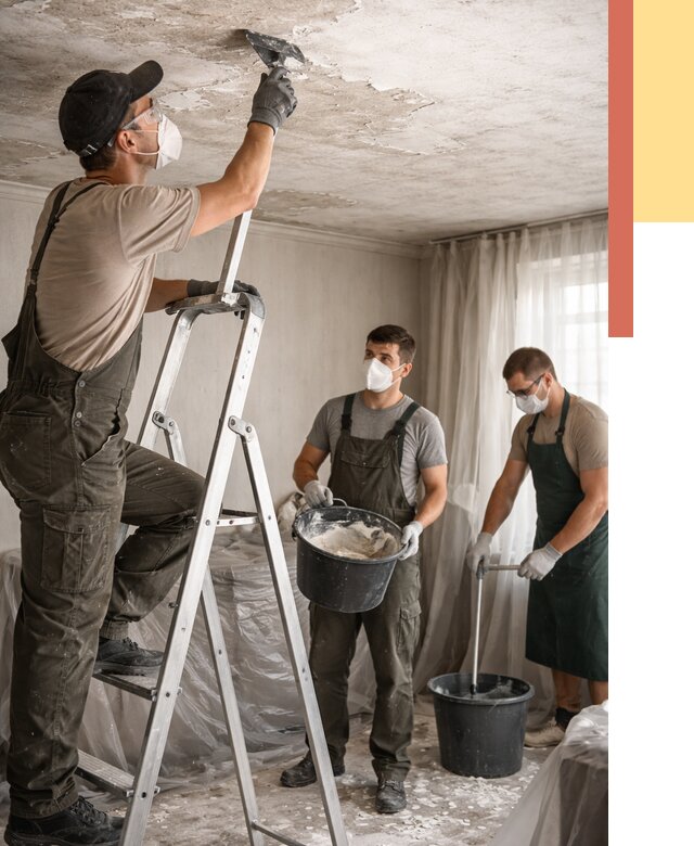 Удаление побелки с потолка в Улан-Удэ от 2561 руб. быстро и недорого | ОТДЕЛОЧНИК-Лнд