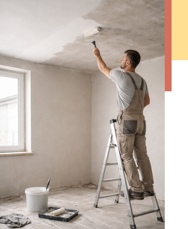 Грунтовка потолка в Улан-Удэ от 2561 руб. — быстро и недорого | ОТДЕЛОЧНИК-Лнд