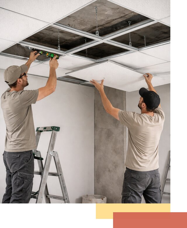 Монтаж потолка Армстронг под ключ в Улан-Удэ
