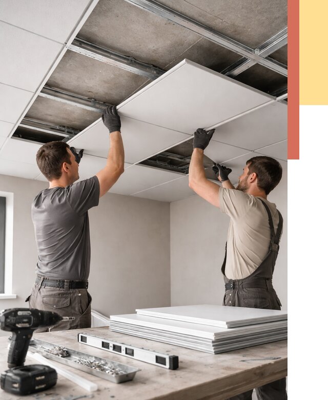 Монтаж кассетного потолка в Улан-Удэ от 4609 руб/м2 — установка и сборка | ОТДЕЛОЧНИК-Лнд