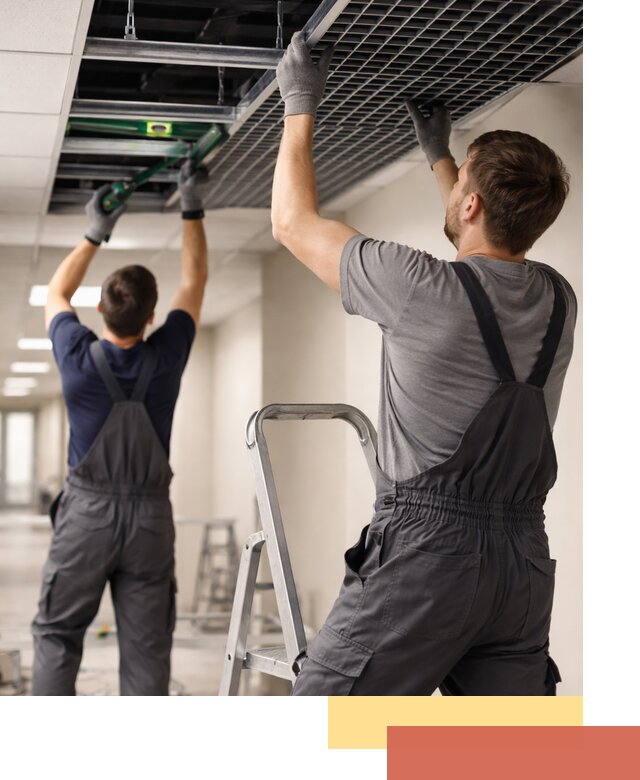 Монтаж потолка Грильято в Улан-Удэ: установка под ключ качественно