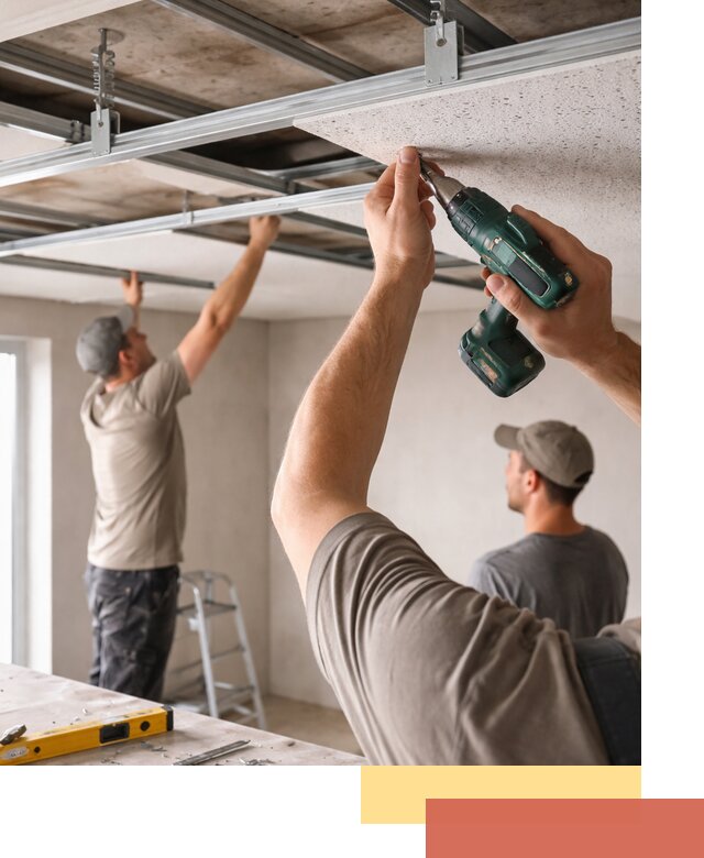 Монтаж акустического потолка в Улан-Удэ под ключ