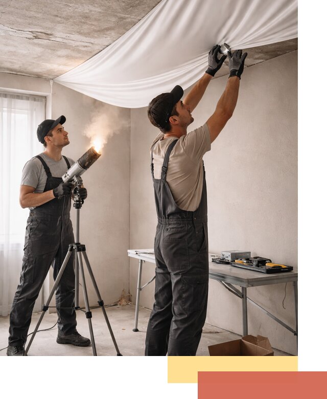 Установка натяжного потолка под ключ в Улан-Удэ