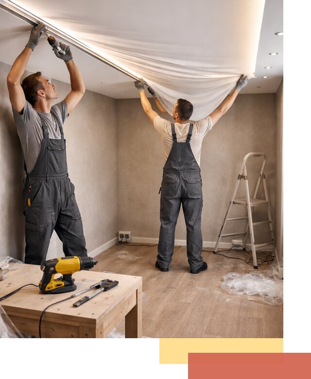 Монтаж натяжного потолка с подсветкой в Улан-Удэ цена и сроки