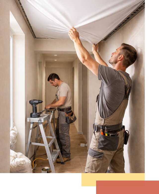 Монтаж натяжного потолка в прихожей в Улан-Удэ