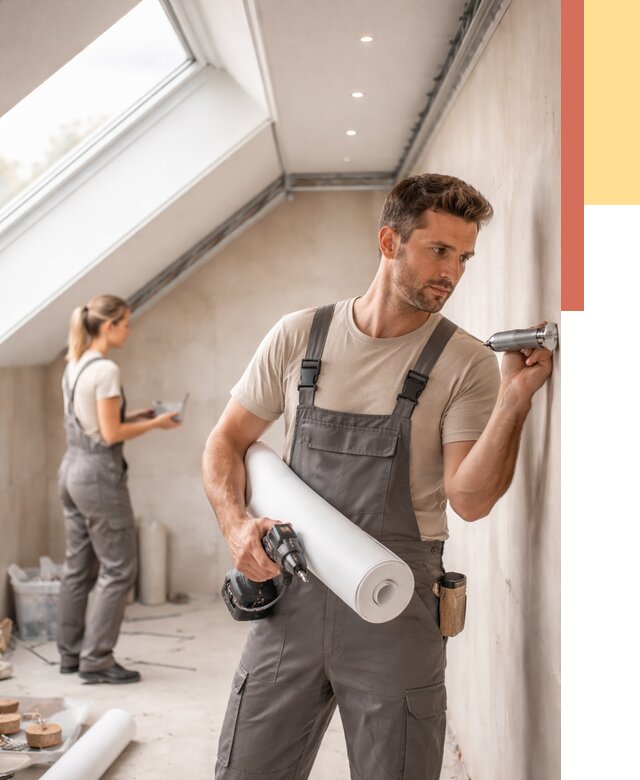 Монтаж натяжного потолка на мансарде в Улан-Удэ от 3585 руб. | ОТДЕЛОЧНИК-Лнд