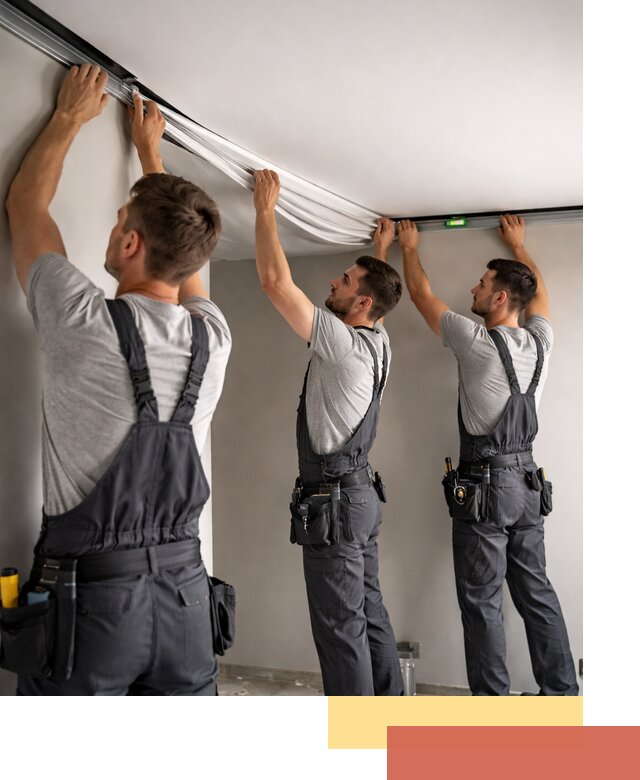 Теневые натяжные потолки в Улан-Удэ: монтаж и отделка быстро и качественно