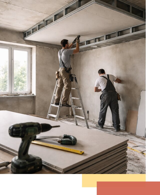 Двухуровневый потолок из гипсокартона в Улан-Удэ