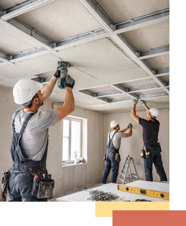 Кессонный потолок из гипсокартона под ключ в Улан-Удэ