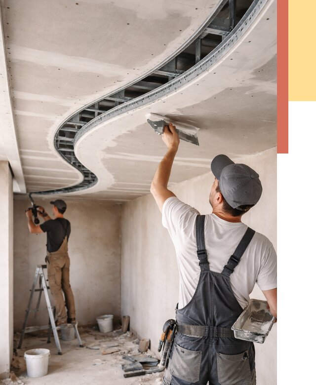 Криволинейный потолок из гипсокартона в Улан-Удэ от 2151 руб./м2 | ОТДЕЛОЧНИК-Лнд