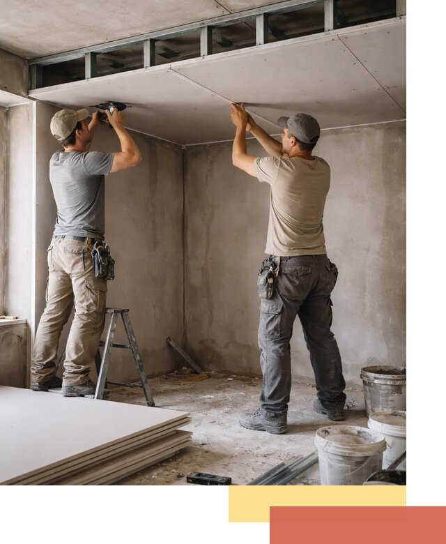 Короб из гипсокартона на потолке под ключ в Улан-Удэ