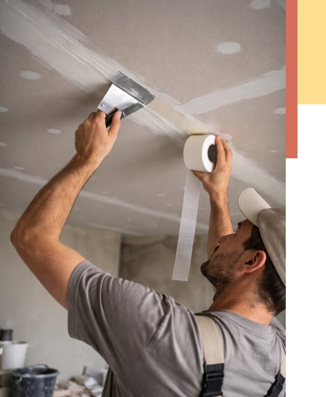 Обработка швов потолка ГКЛ в Улан-Удэ от 7682 руб. под ключ | ОТДЕЛОЧНИК-Лнд