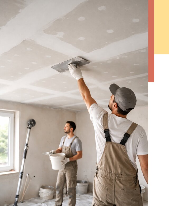 Шпаклевка потолка из гипсокартона в Улан-Удэ от 3278 руб./м2 — услуги под ключ | ОТДЕЛОЧНИК-Лнд