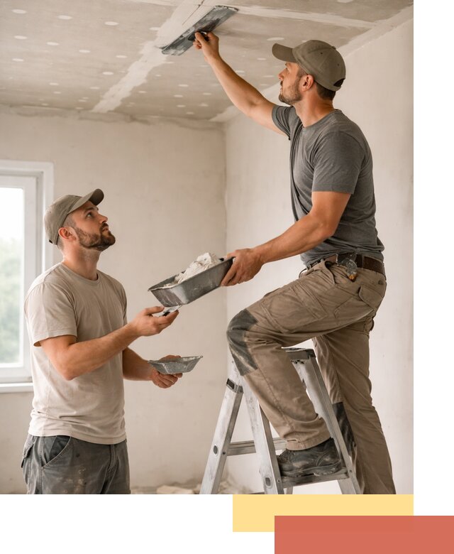 Шпаклевка потолка из гипсокартона в Улан-Удэ качественно и быстро