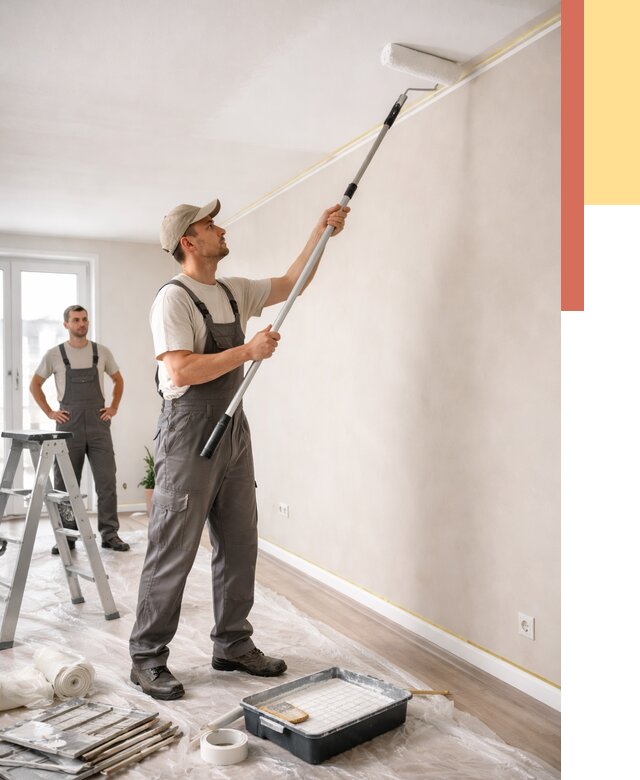 Покраска потолка из гипсокартона в Улан-Удэ от 4609 руб./м2 — услуги под ключ | ОТДЕЛОЧНИК-Лнд