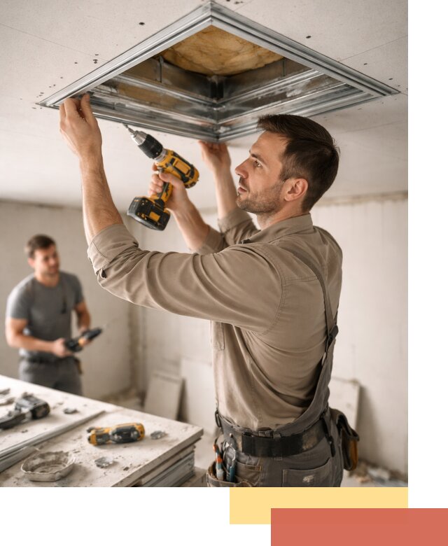 Монтаж люка в потолок из ГКЛ в Улан-Удэ