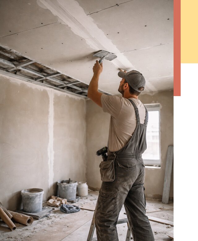 Ремонт потолка из гипсокартона в Улан-Удэ от 666 руб./м² — быстро и недорого | ОТДЕЛОЧНИК-Лнд