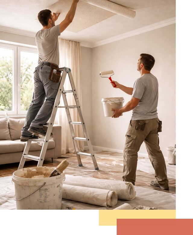 Поклейка обоев на потолок в Улан-Удэ — качественно и быстро