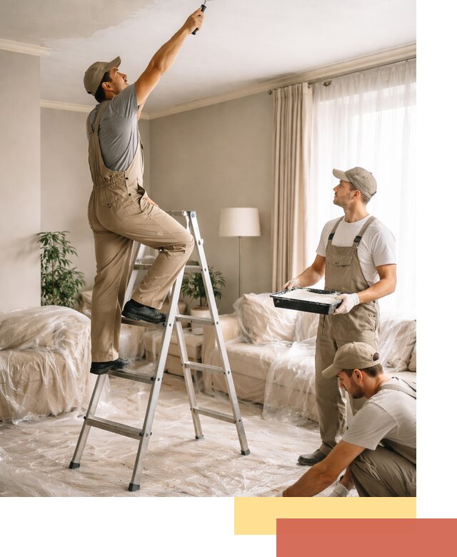 Покраска потолков акриловой краской в Улан-Удэ качественно и быстро