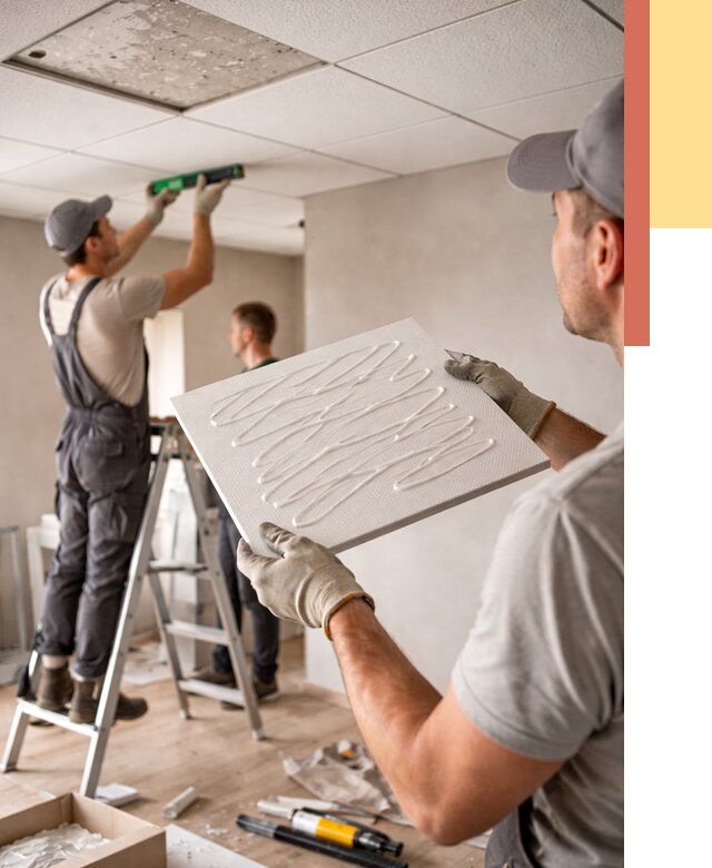 Монтаж потолочной плитки в Улан-Удэ от 4609 руб. — быстро и недорого | ОТДЕЛОЧНИК-Лнд