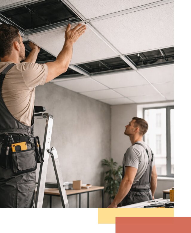 Монтаж потолочной плитки в Улан-Удэ качественно и в срок